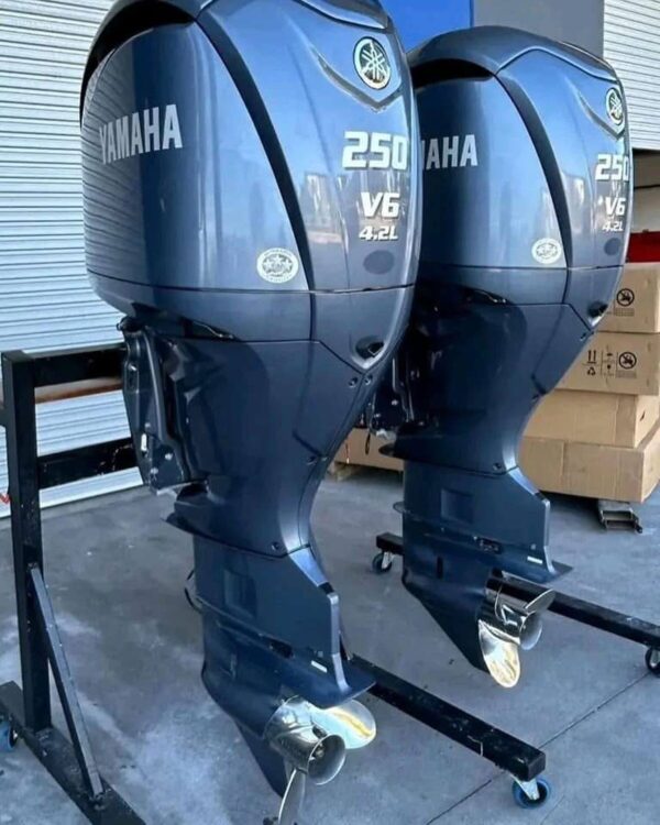 Twin Yamaha F250NCB 250HP outboards for sale - Image 2